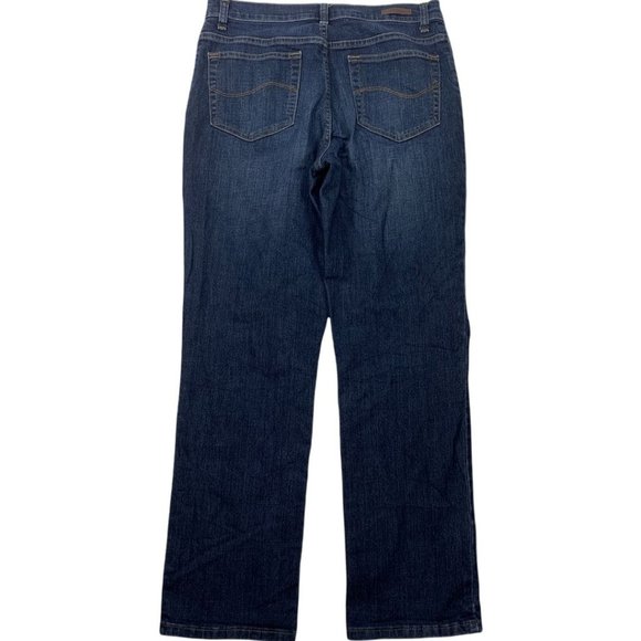 Lee 6 8 Jeans 31" X 30" Relaxed Fit Straight Dark Wash MOM - Picture 2 of 4